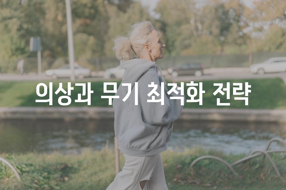 의상과 무기 최적화 전략