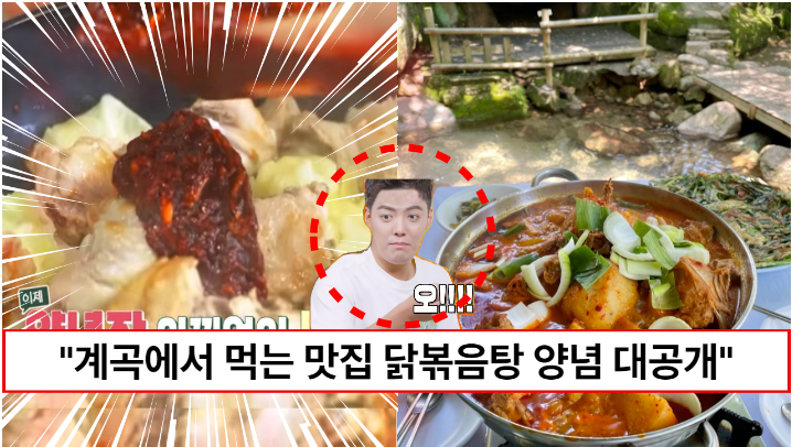 “계곡에서 먹는 닭볶음탕의 비법은 이겁니다” 류수영이 알려주는 닭볶음탕 양념 황금비율 “계곡에서 먹는 닭볶음탕의 비법은 이겁니다” 류수영이 알려주는 닭볶음탕 양념 황금비율