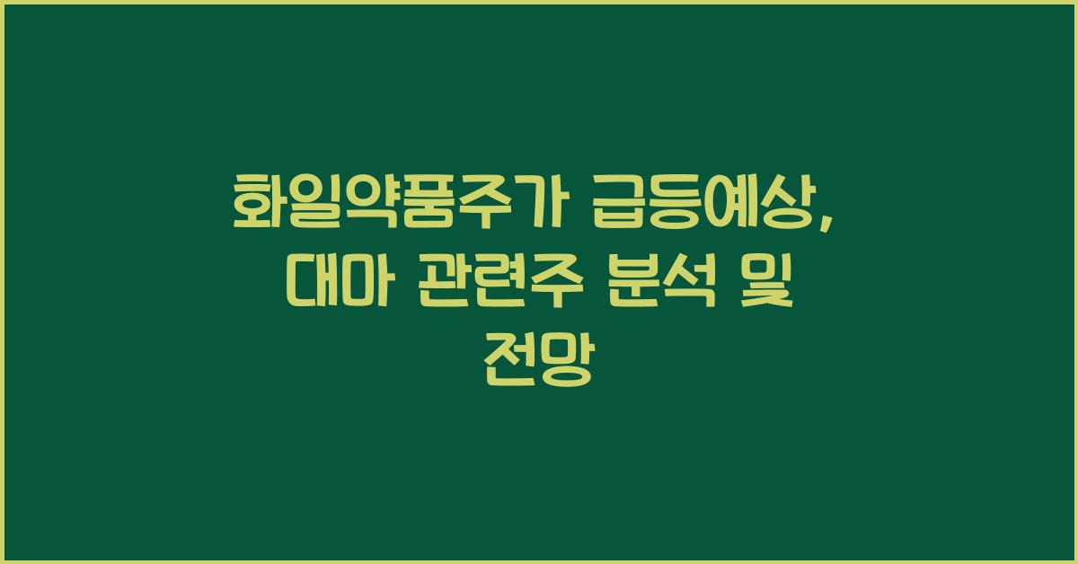 화일약품주가