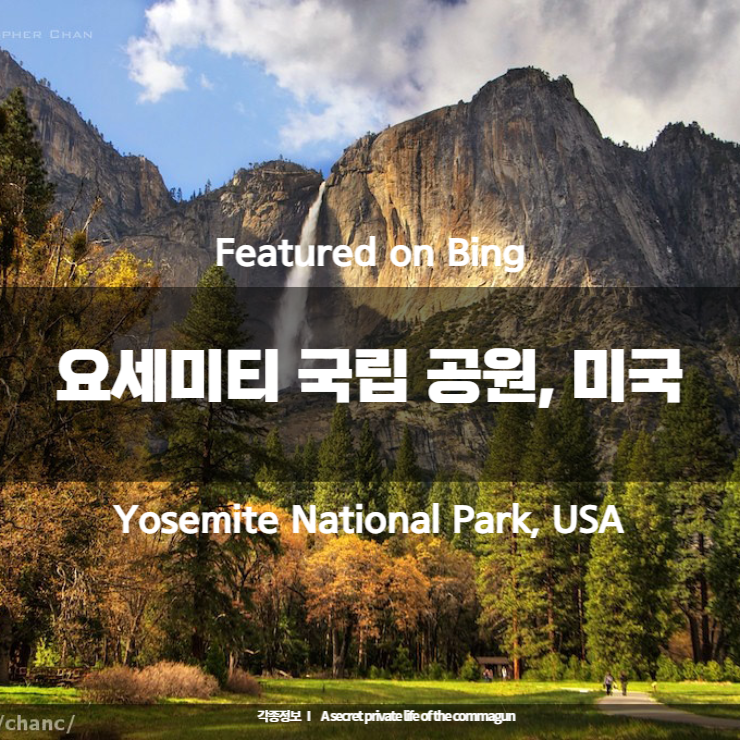 Featured on Bing - 요세미티 국립 공원&#44; 미국 Yosemite National Park&#44; USA