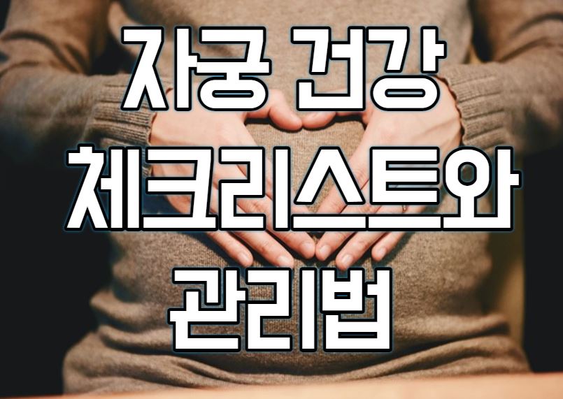  자궁 건강 체크리스트와 관리법