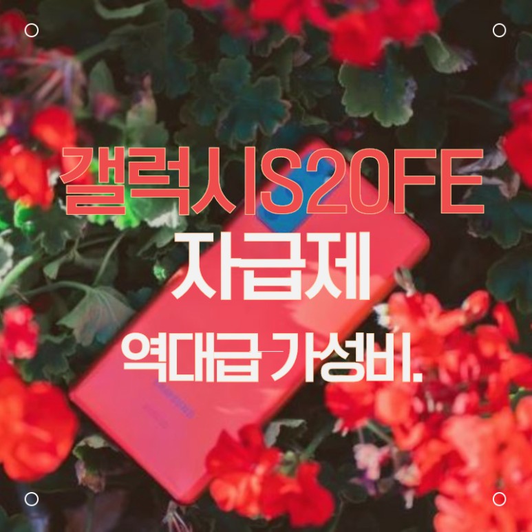  갤럭시 S20 FE 자급제 VS 통신사 비교, 부모님들의 효도폰