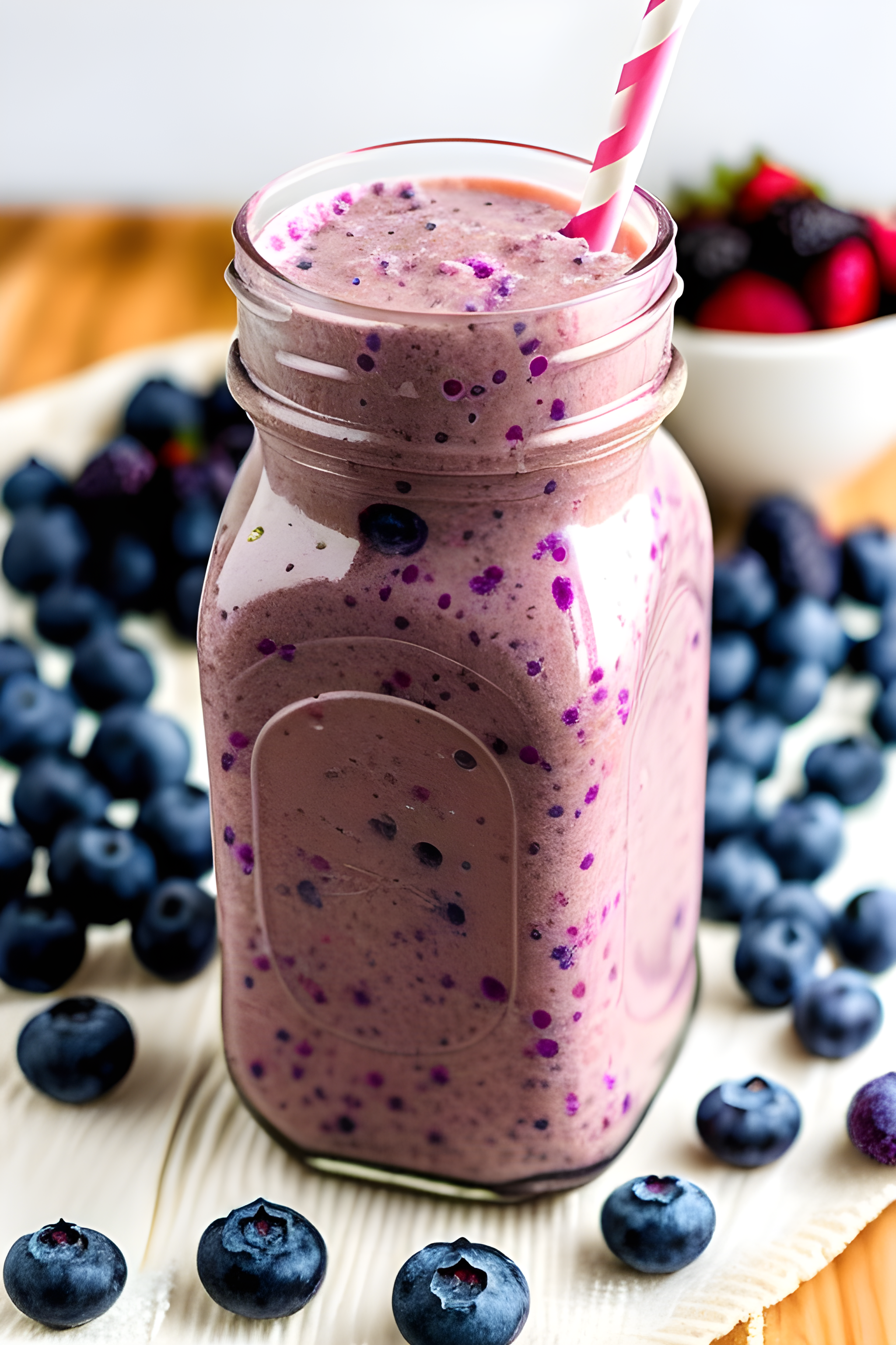 Strawberry-Blueberry-Banana Smoothie