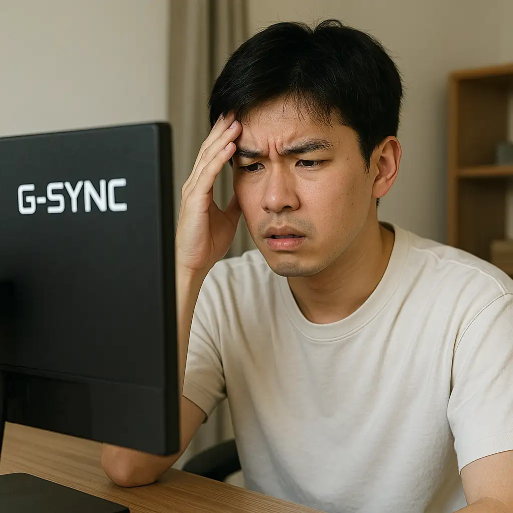 G-SYNC 설정이 문제일 수도