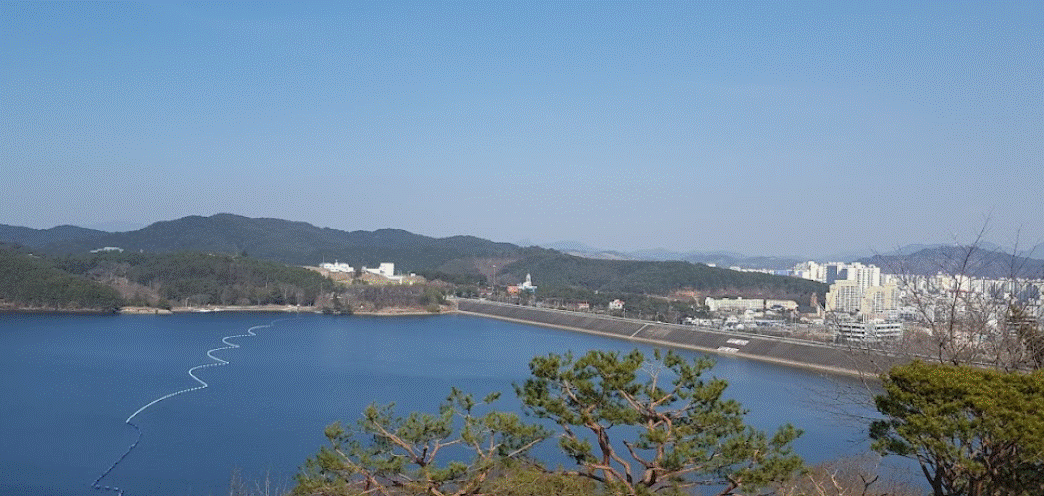 남강댐 상류 전경사진