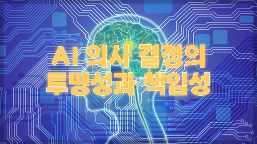 AI 의사 결정의 투명성과 책임성