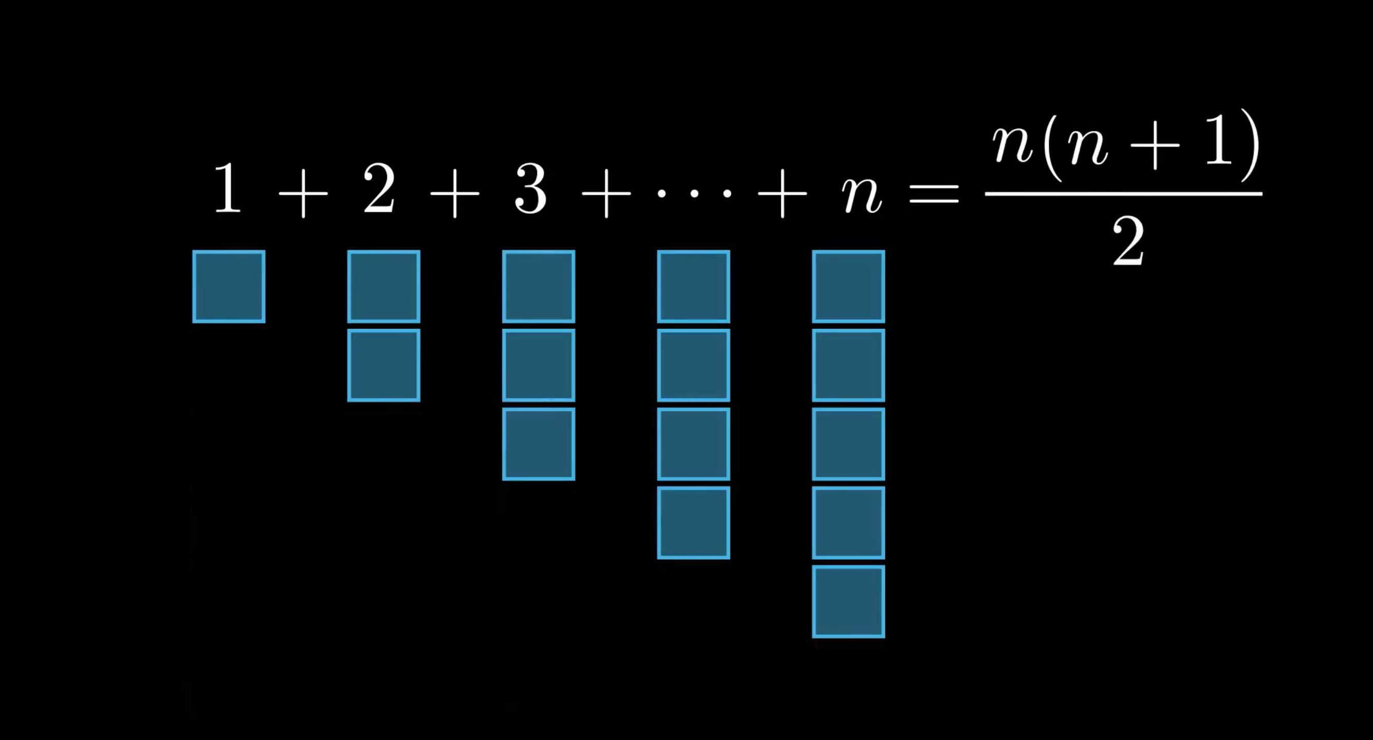  [수학의 기초]  삼각수 증명 Proof without word $1+2+\cdots +n=\frac{n(n+1)}{2}$
