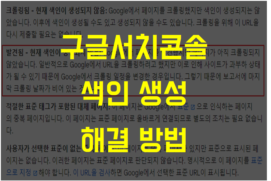  [블로그] 구글 서치 콘솔, 색인 생성 범위 해결 (현재 색인이 생성되지 않음)
