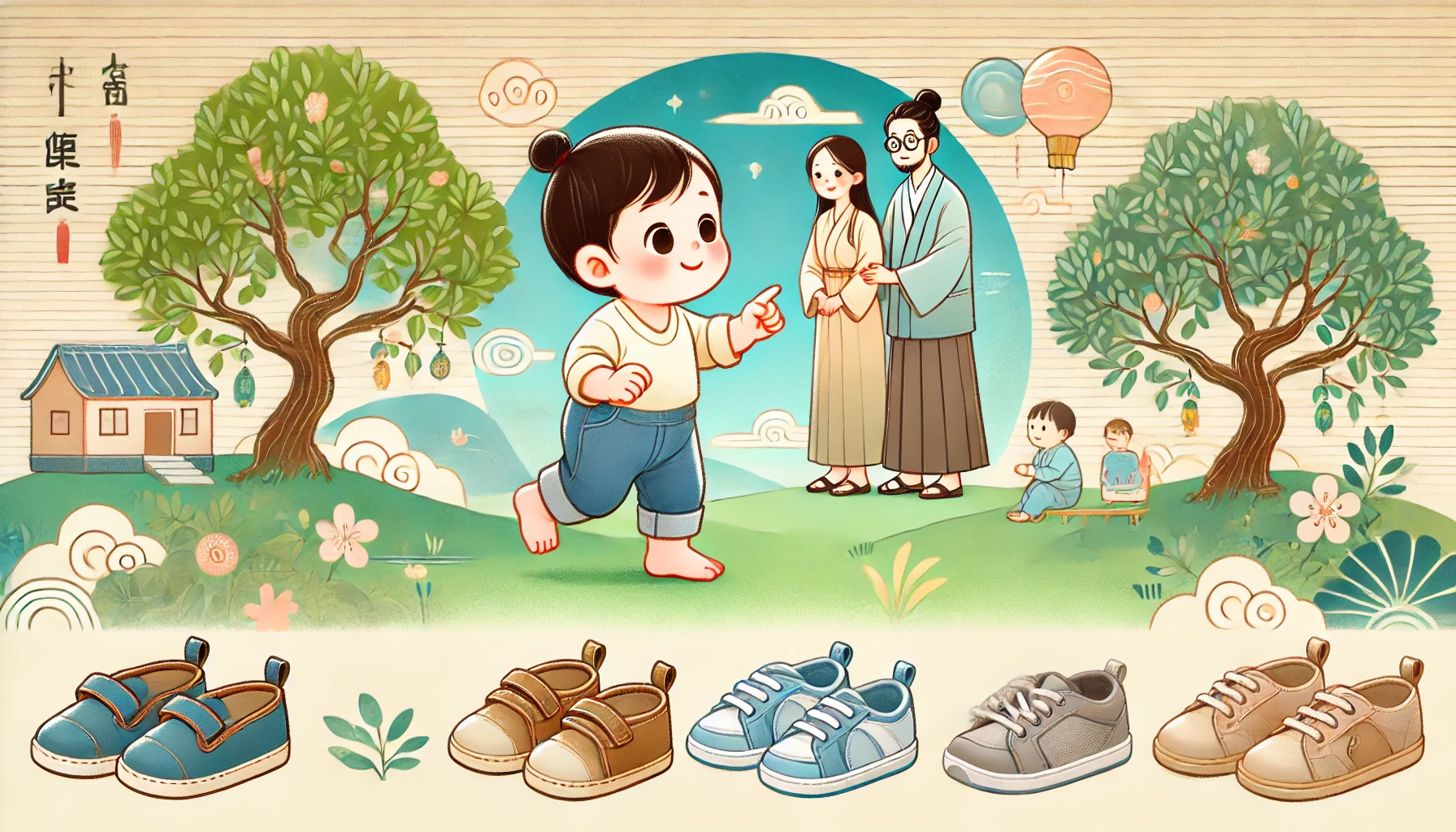 아이의 첫 걸음: 걷기 훈련과 신발 선택 요령