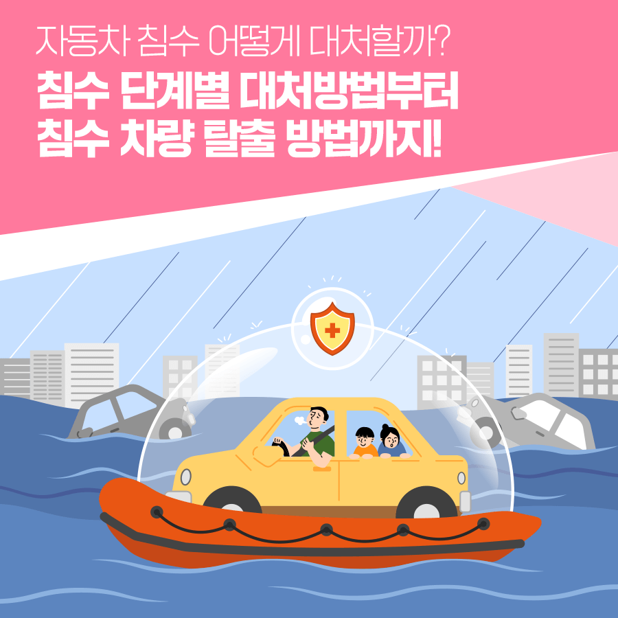  차량 침수단계별 대처방법/탈출시기와 방법/침수차량 정비/처리법