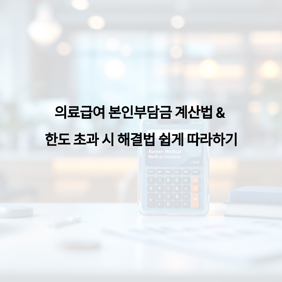 의료급여 본인부담금 계산법 &amp; 한도 초과 시 해결법 쉽게 따라하기