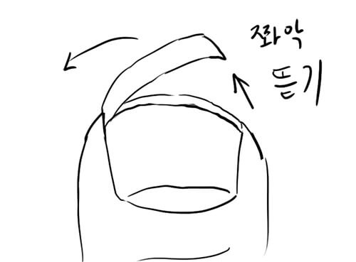 발톱-짧게-깎기-그림
