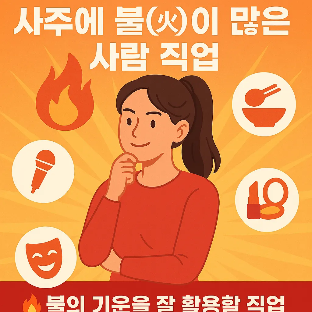 사주에 불이 많은 사람 직업