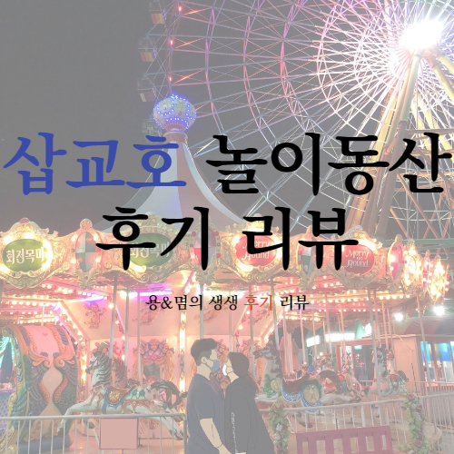  야경이 이쁜 당진 삽교호 놀이공원 작지만 있을 건 다 있다!