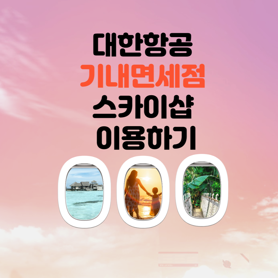 대한항공 기내면세점 스카이샵&#44; 대한항공 기내면세품