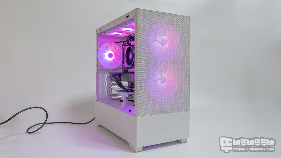  다크플래쉬 darkFlash DF5000 MESH ARGB 강화유리 케이스
