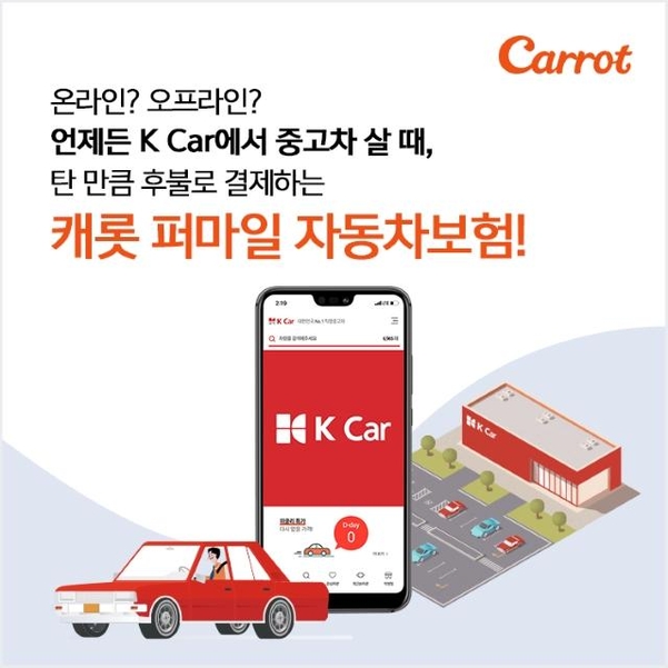 캐롯 손해보험, 퍼마일 자동차보험 판매 케이카와 업무 제휴