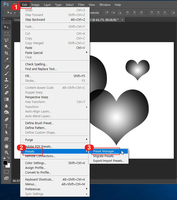 포토샵 브러쉬 파일 저장