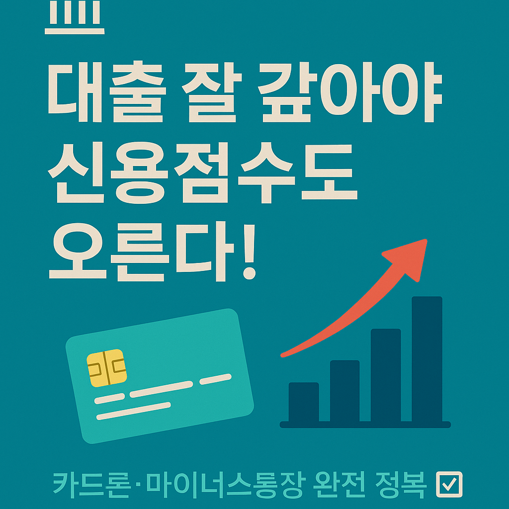 '대출 잘 갚아야 신용점수도 오른다!'
