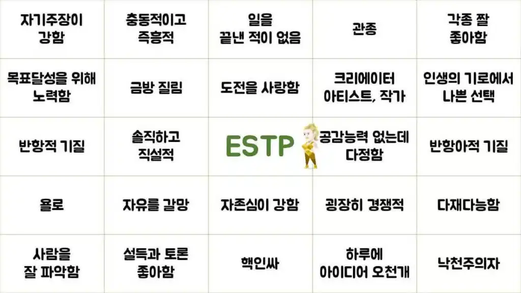 ESTP 특징