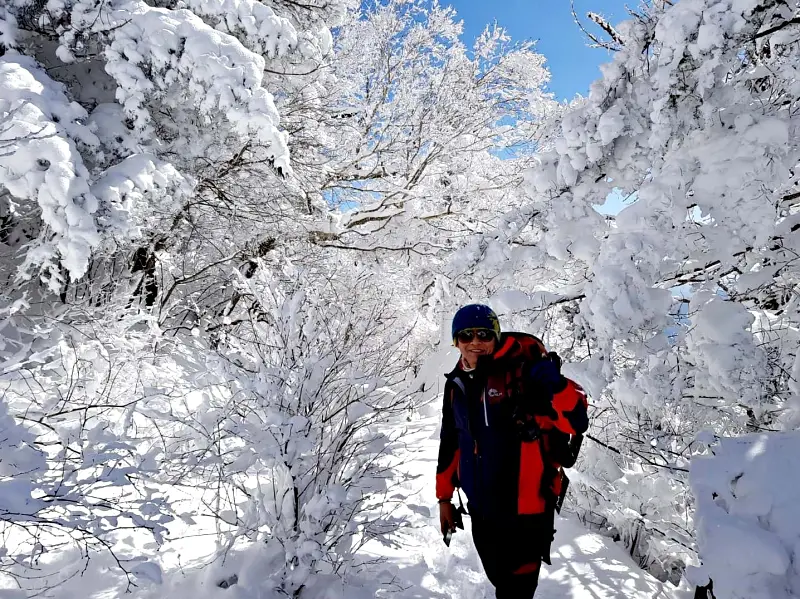 지리산 설경 상고대