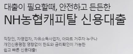  NH농협캐피탈 대출 상담 신청 사이트