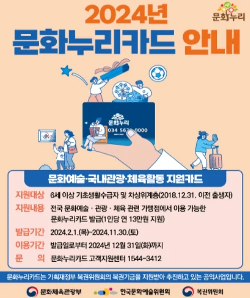 문화누리카드 자주 묻는 질문 정리 (FAQ)