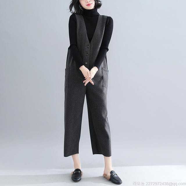 여성 겨울 점프수트 9부