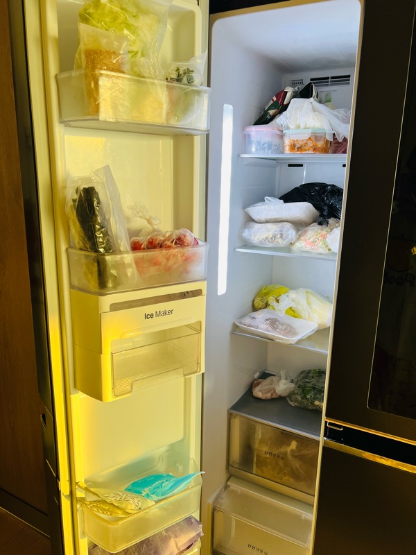 냉동실-정리전