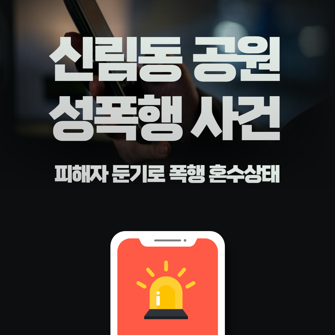 신림동 성폭행 공원에서 대낮 폭행으로 혼수상태