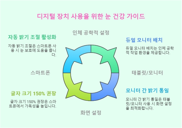 디지털 기기 사용 시 눈 보호 방법