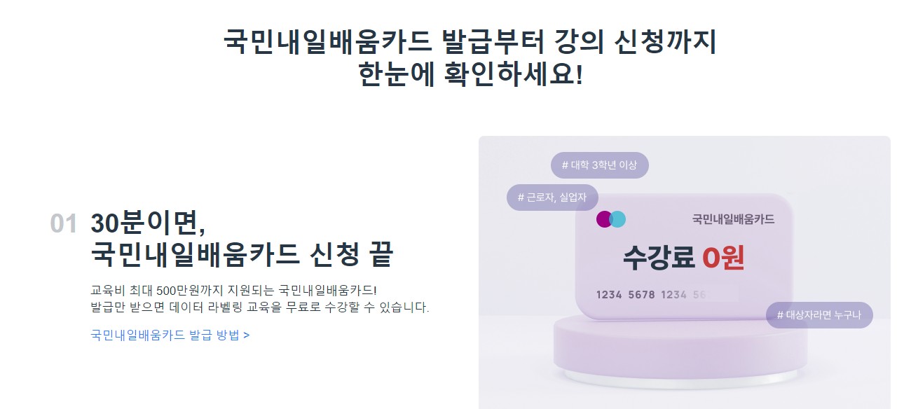 내일배움카드신청하기