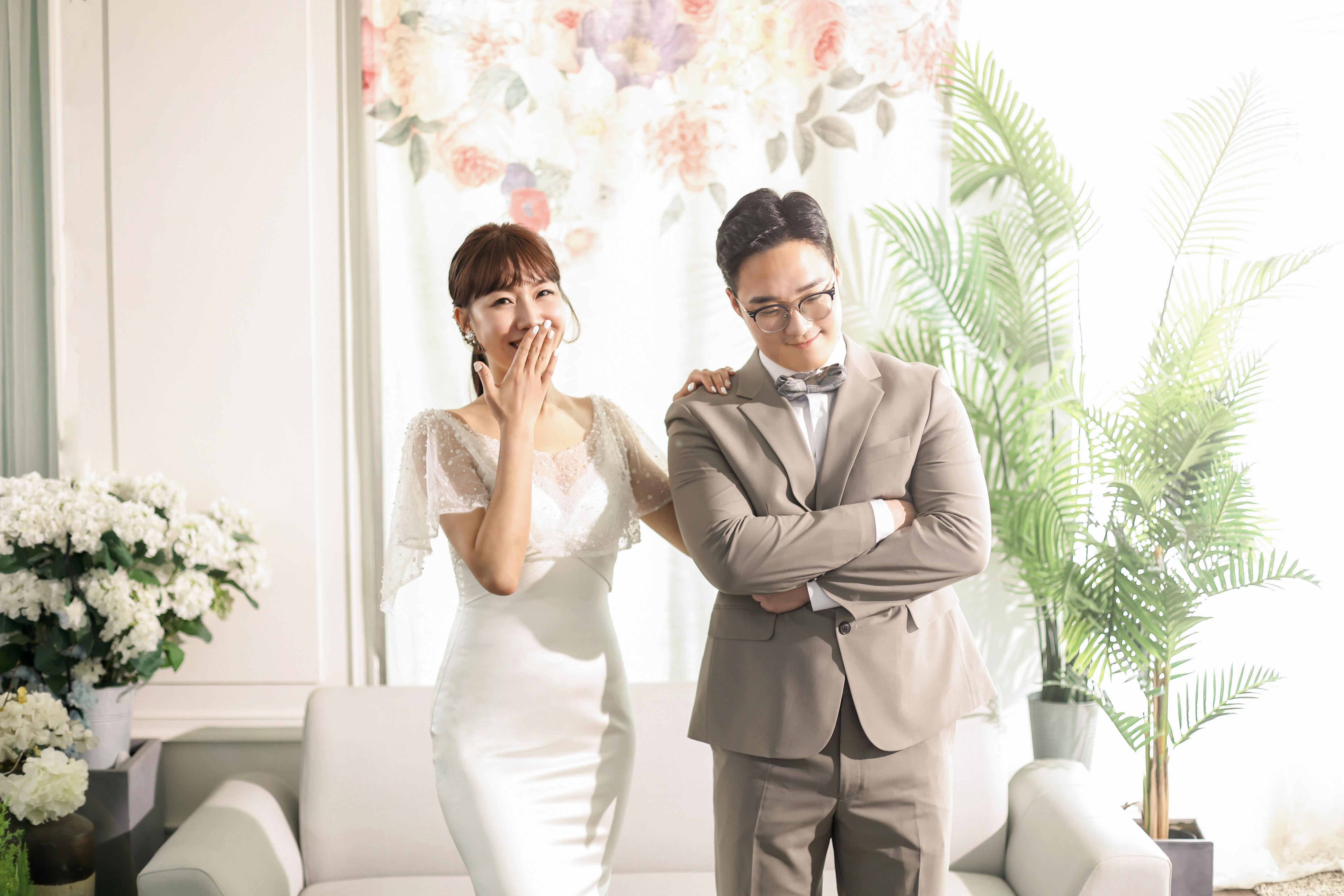  간소한 스몰 세미웨딩촬영 정원스튜디오