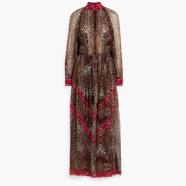카밀라 Embellished printed silk chiffon maxi dress 1647597299086061 16475972990860611647597299086061