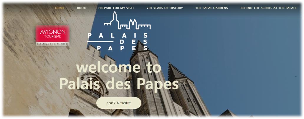 아비뇽 교황청(Palais des Papes d&#39;Avignon) 홈페이지 둘러보기