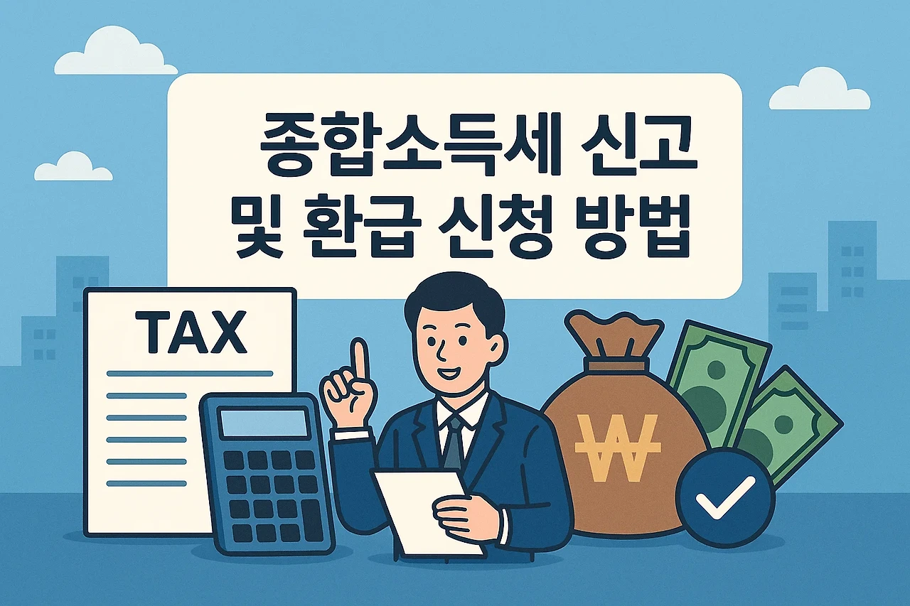 2025년 종합소득세: 환급기간, 신고기간, 대상, 세율, 계산기, 신청방법 총정리