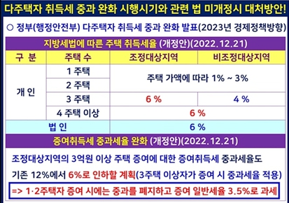 다주택자 중과완화