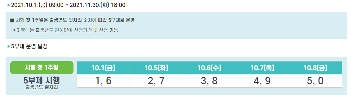 소비지원금-5부제