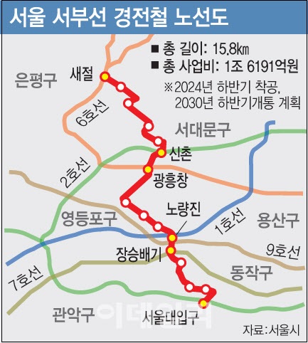 &#39;서부선 경전철&#39; 착공 내년 하반기...15년 만