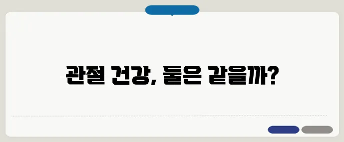 글루코사민과 콘드로이틴의 차이점은?
