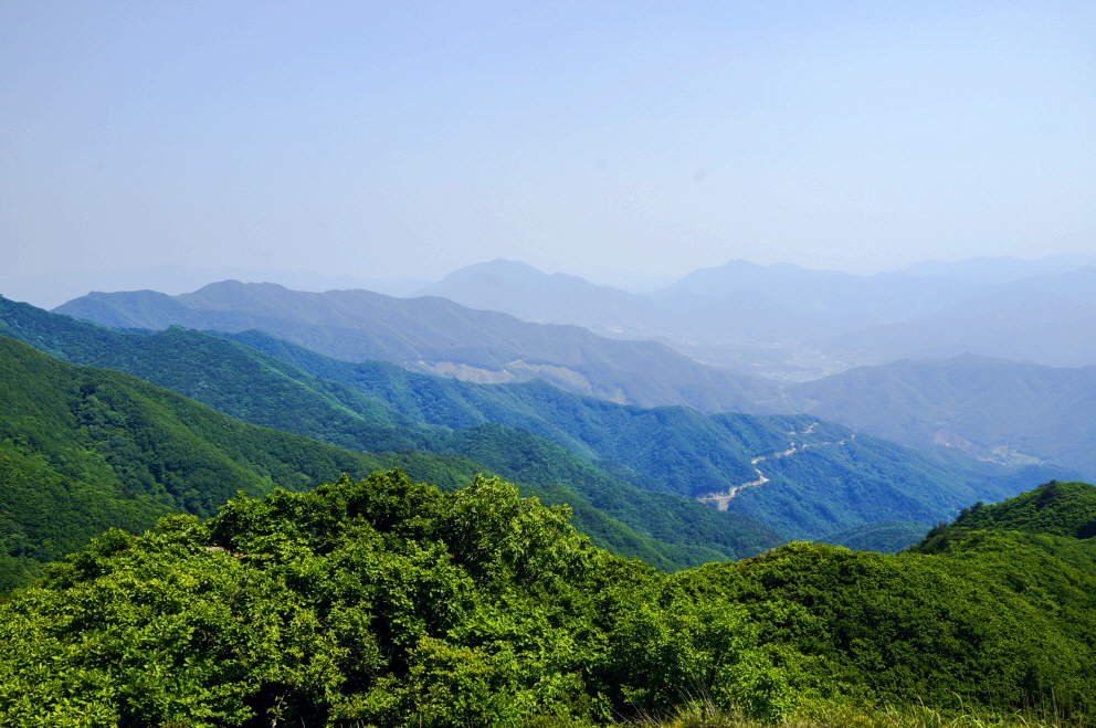 한국 명산 충북 영동 민주지산 등산 mountain hiking