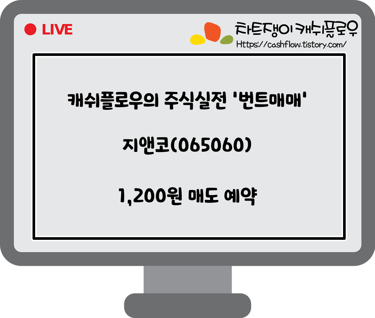  매도예약)지앤코(065060) 매도 예약(매도가 수정)