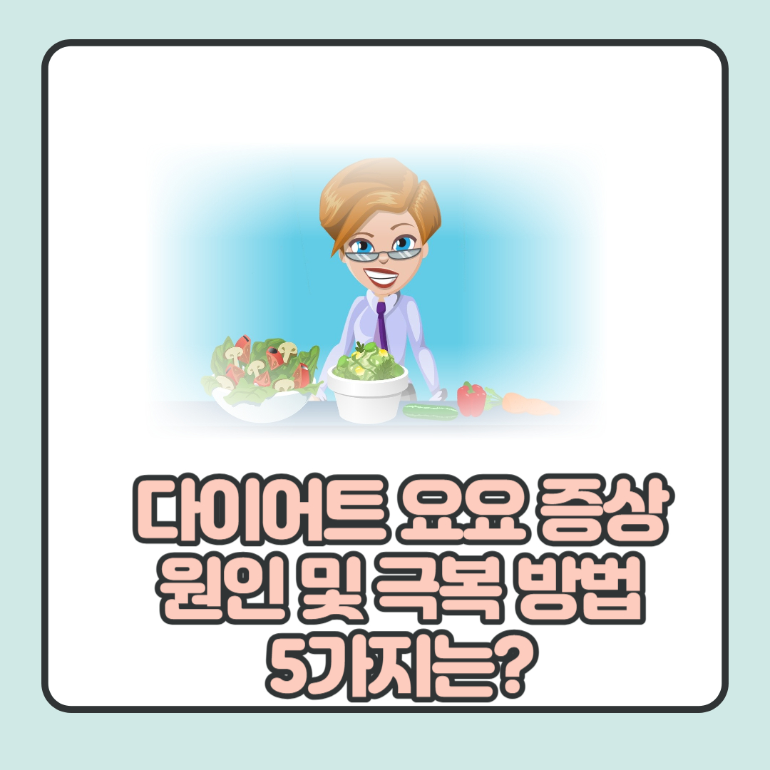  다이어트 요요 증상 원인 및 극복 방법 5가지 알아보기