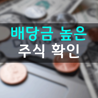 배당금 높은 주식 확인 방법과 국내 배당주 추천 배당금 높은 주식 확인 방법과 국내 배당주 추천