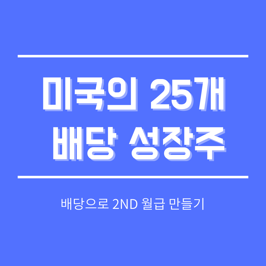  미국 최고 배당주 순위, 총 25개 배당왕 추천 정리 비교 (2021년)
