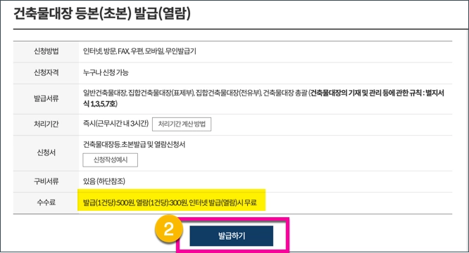 건축물대장 무료열람 인터넷신청 및 발급 방법 &#124; 정부24