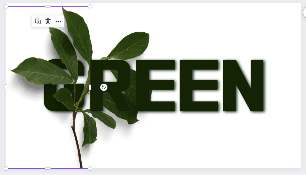 canva text effect 레이어 사진 조정 img