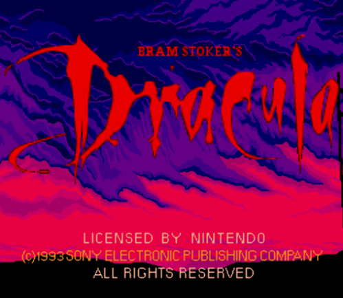  브람 스토커의 드라큘라 Bram Stoker's Dracula USA (슈퍼 패미컴 - Super NES / SFC)