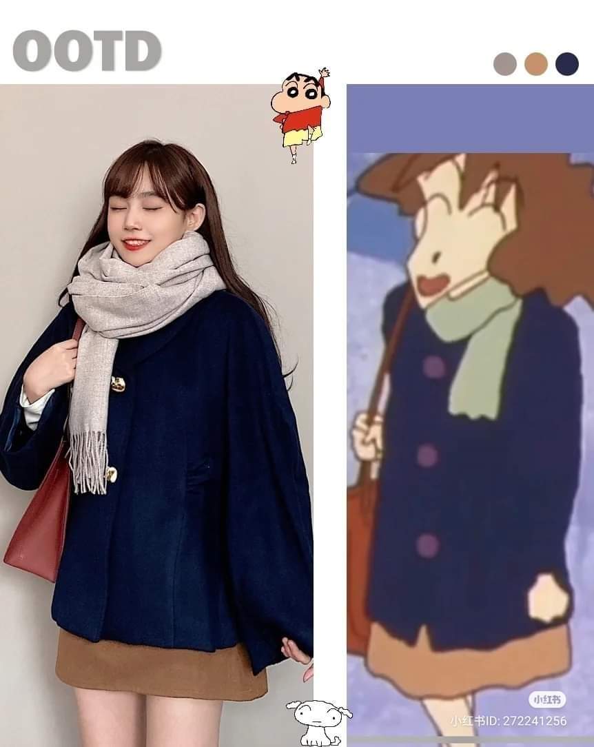  봉미선 패셔니스타 시절, 짱구엄마 패션 실사판