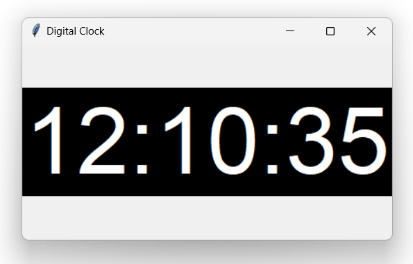 파이썬 Tkinter 디지털 시계